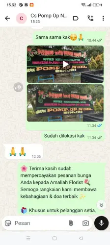 Testimonial Papan Bunga warjabakti